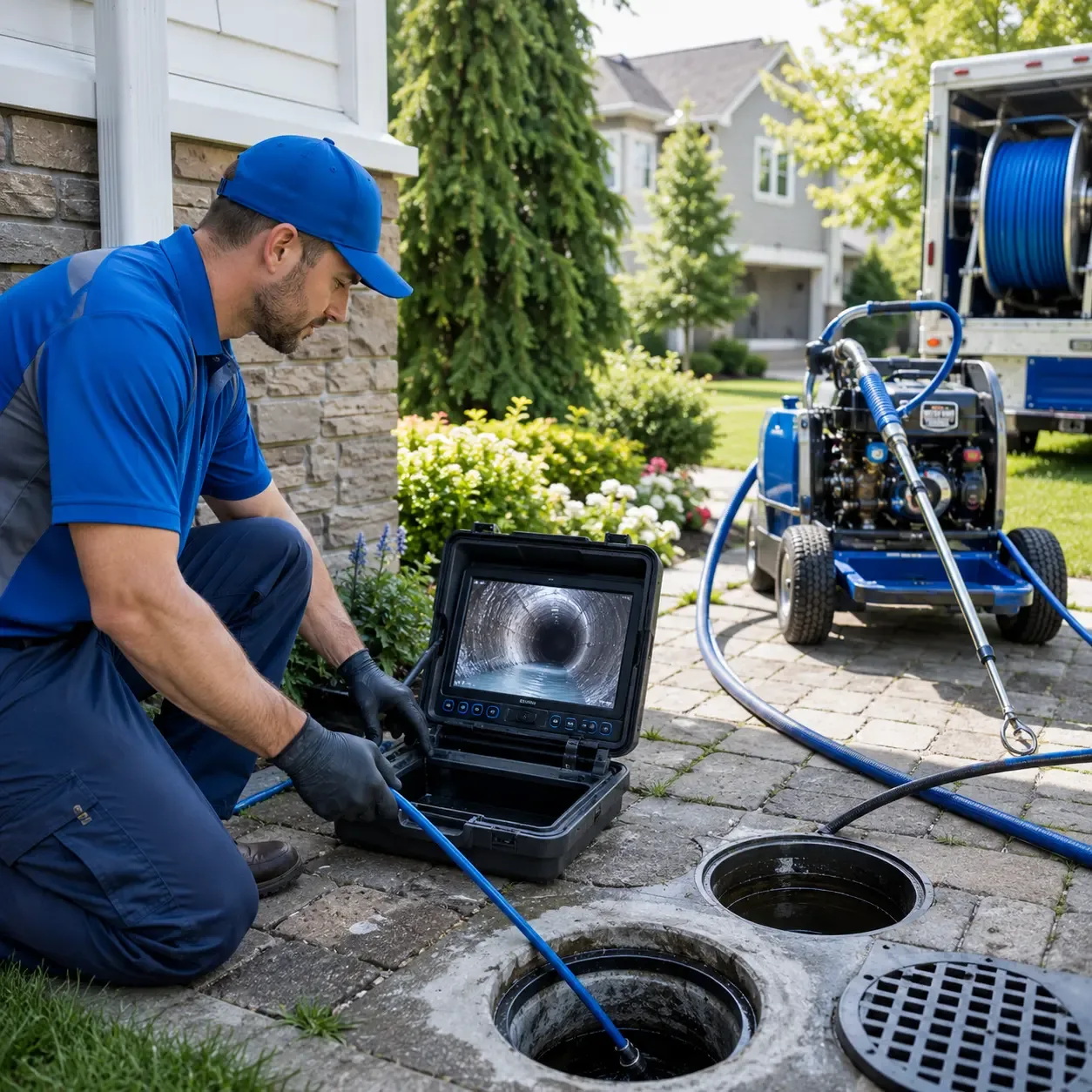Outdoor drain cleaning professionals serving Canton, NY